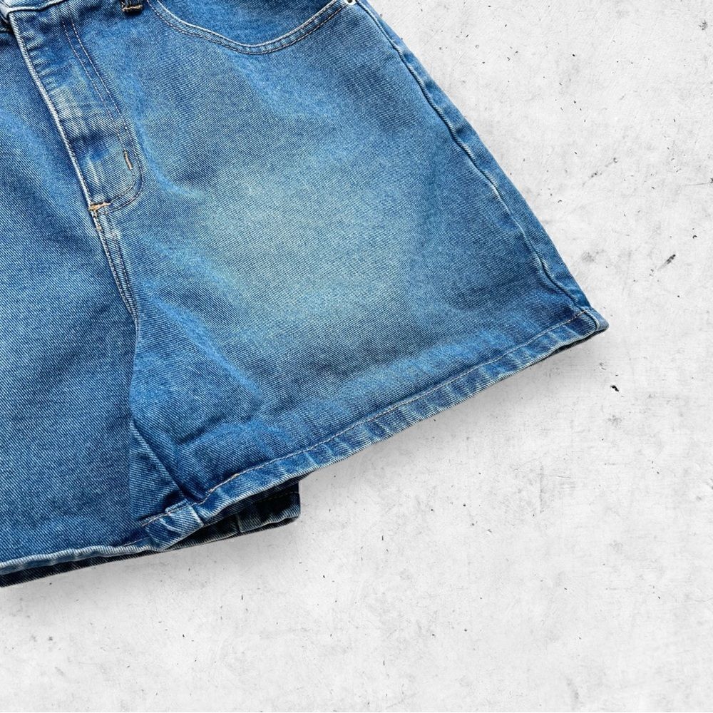 Vtg 90s Department of Youth Denim Jeans Shorts, High Rise Mom Cuffed Wide Leg 32 - Picture 6 of 6